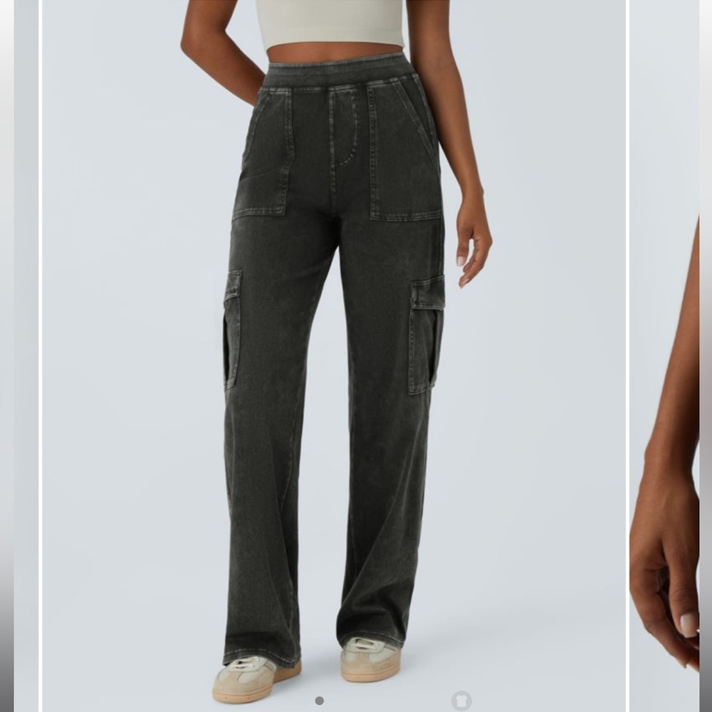 HALARA Black Cargo Pants - Picture 10 of 15